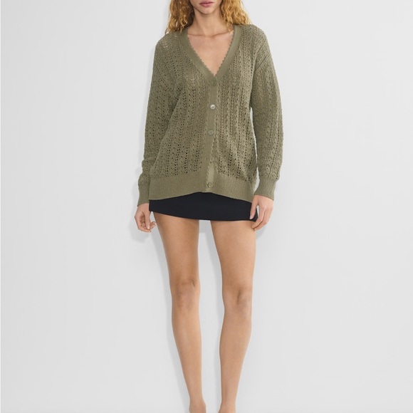 Aritzia Wilfred Sage Open-Knit Cardigan - Picture 9 of 10